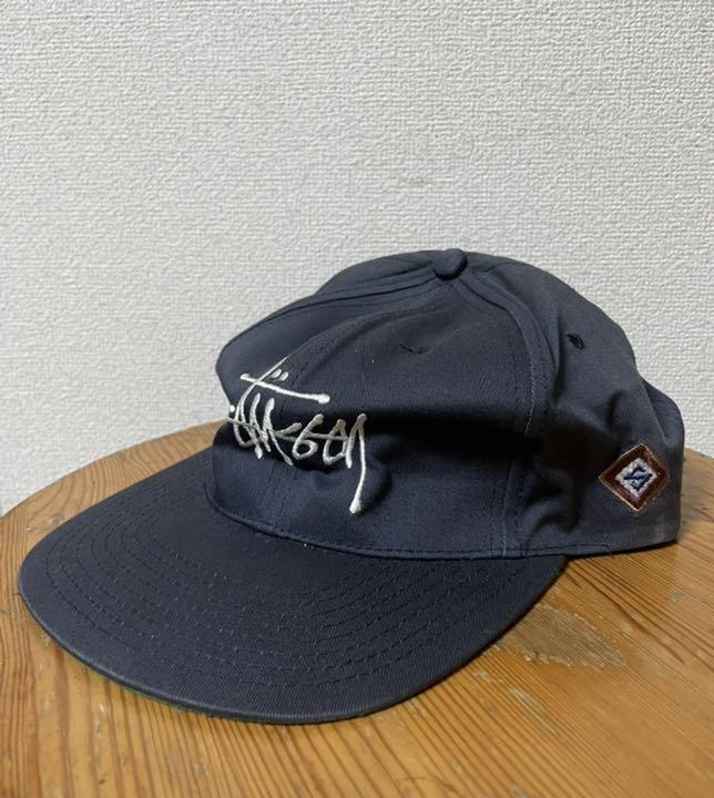90’s STUSSY CAP アメリカ製 ネイビー